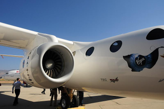 Illustration for article titled First Virgin Galactic White Knight II Photos